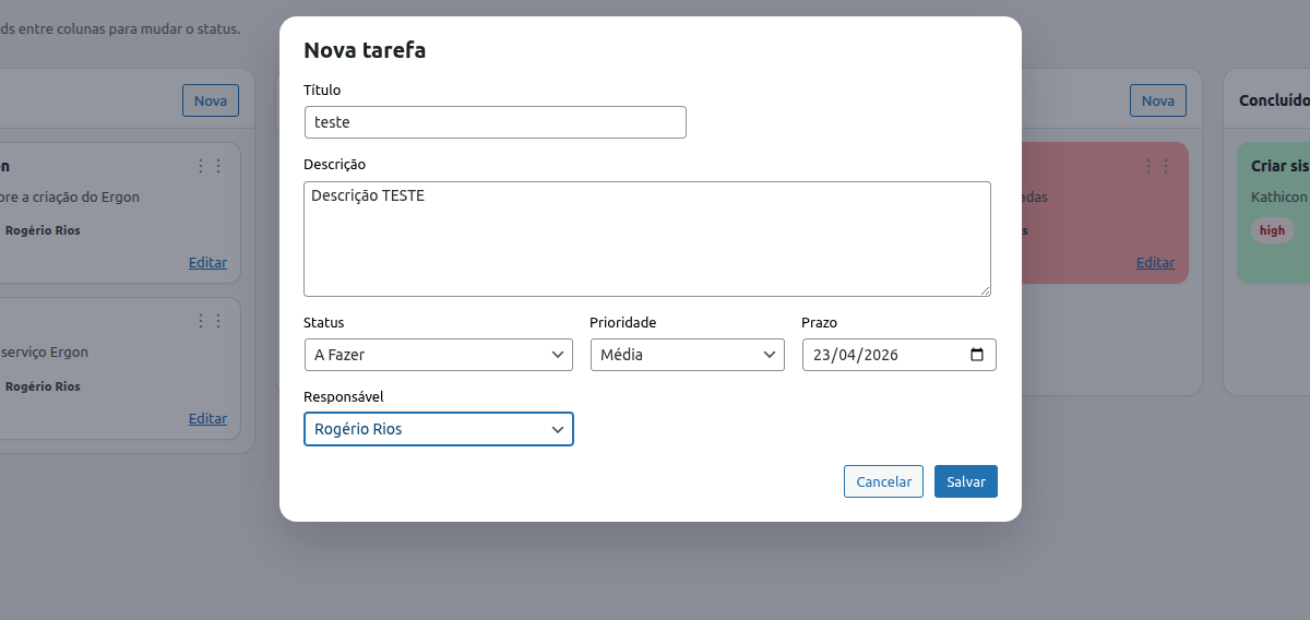 Plugin de tarefas no WordPress2 - Nova tarefa